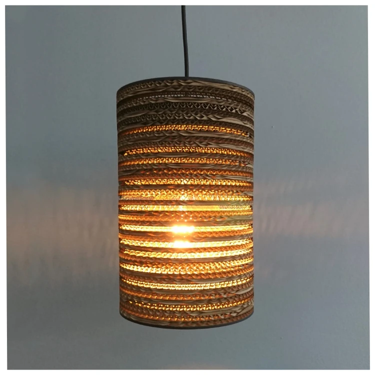 Cylindryczna lampa wisząca z tektury - TAMBURO 20_1.jpg