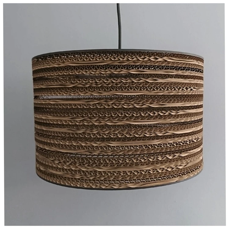 Cylindryczna lampa wisząca z tektury - TAMBURO 35_2.jpg