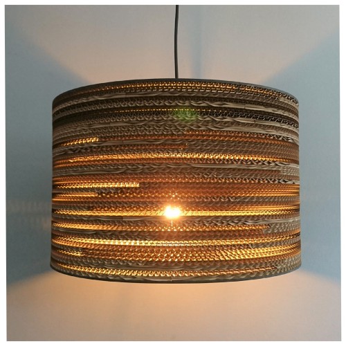 Cylindryczna lampa wisząca z tektury - TAMBURO 45_1.jpg