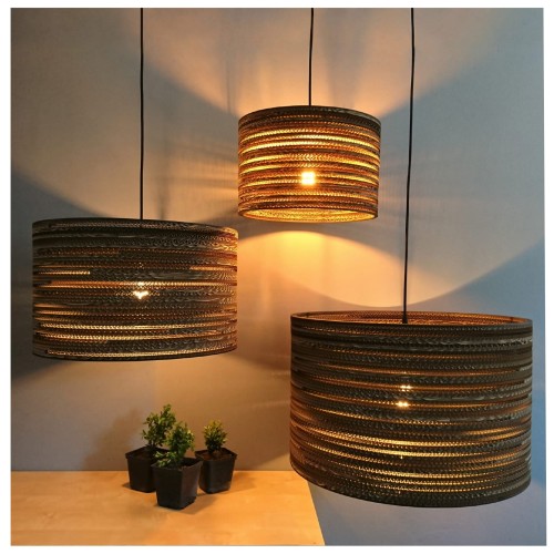 Cylindryczna lampa wisząca z tektury - TAMBURO 45_2.jpg