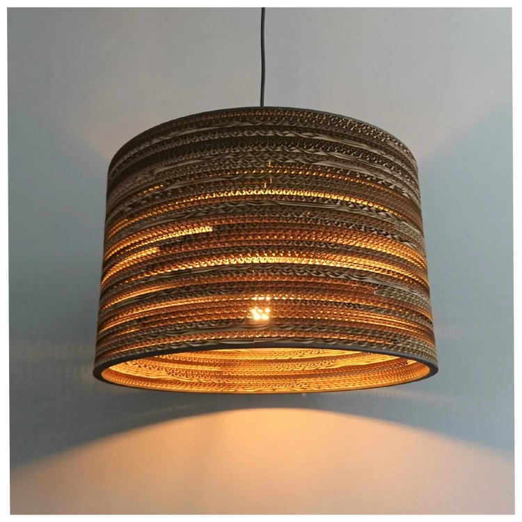 Cylindryczna lampa wisząca z tektury - TAMBURO 45_3.jpg