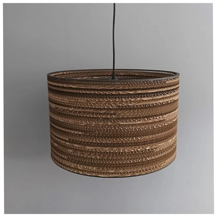 Cylindryczna lampa wisząca z tektury - TAMBURO 45_4.jpg