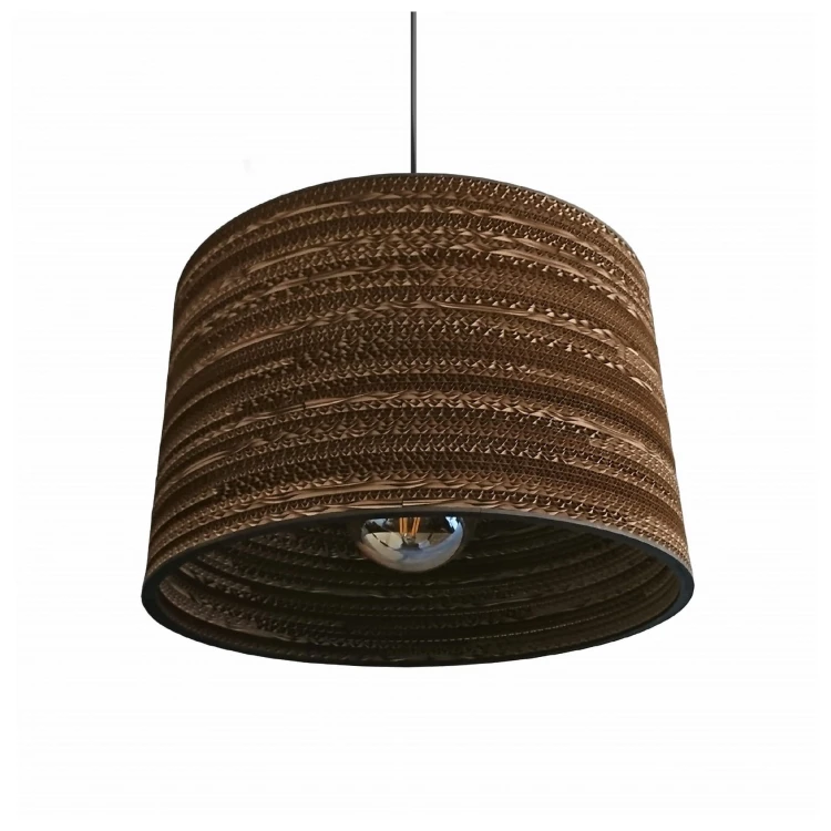 Cylindryczna lampa wisząca z tektury - TAMBURO 45_5.jpg